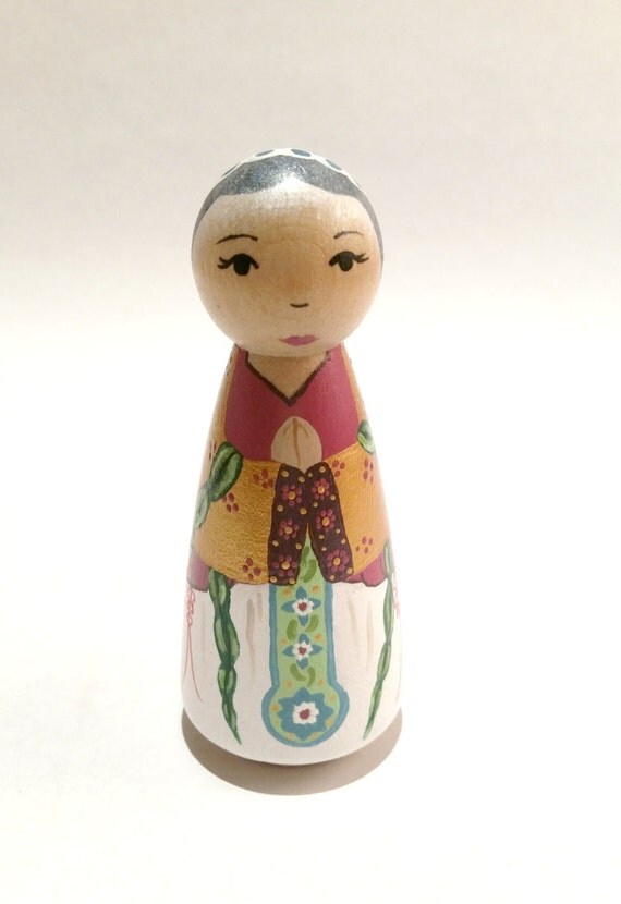 Our Lady of China Peg Doll// Mary Peg Doll// Saint Peg Doll