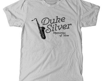 Duke Silver T-Shirt, Parks And Rec Ron Swanson Duke Silver Trio Tee