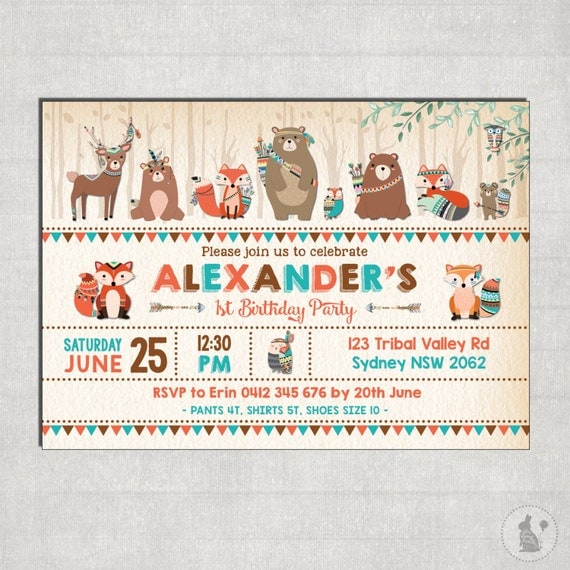 animal party invites
