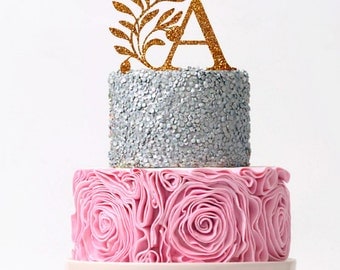 Wedding Cake Topper Personalized Initial Wedding Cake Topper Monogram Cake Topper Custom Monogram Topper Personalized Letter Monogram