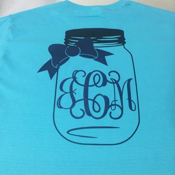 Mason Jar Monogrammed TShirt