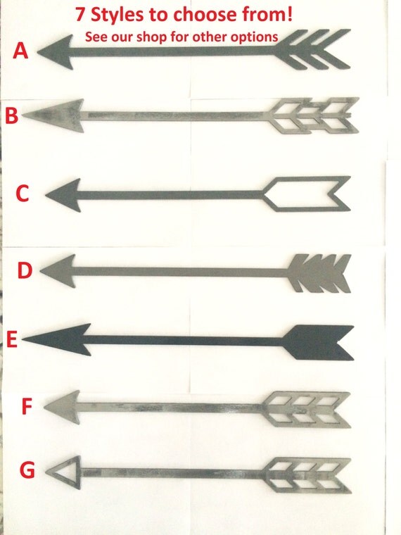 Rustic Metal Arrow Home Decor