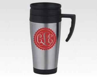 PERSONALIZED MONOGRAM DECAL, Custom Monogram, Vinyl Monogram Sticker, Laptop Decal, Vinyl Custom Decal, Custom Name Decal