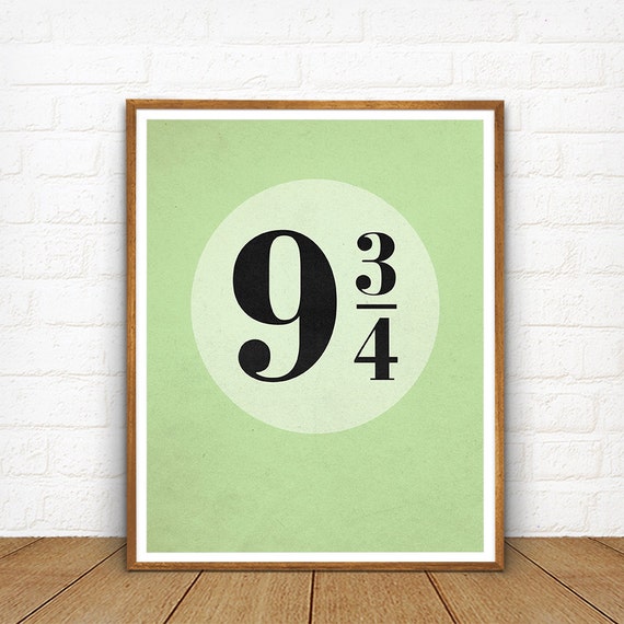 Platform 9 3 4 Sign Printable Harry Potter Print Hogwarts