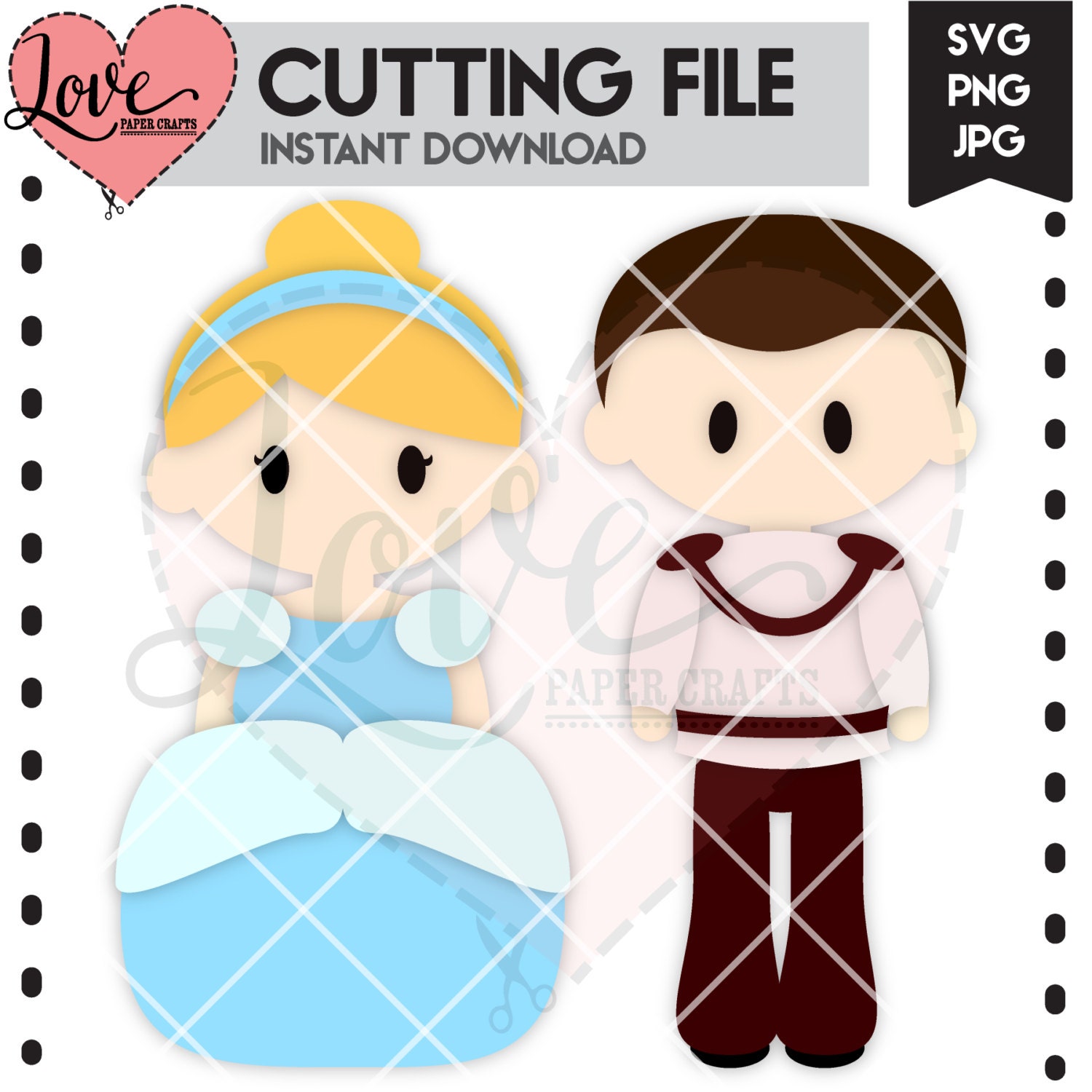 Download Prince and Princess SVG Cutting File Prince and Princess
