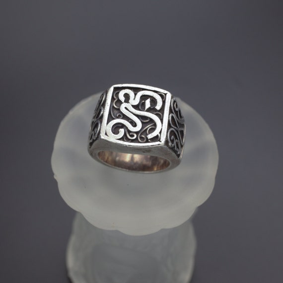 Antique Sterling Ring Antique Arabic Signet Sterling Signet