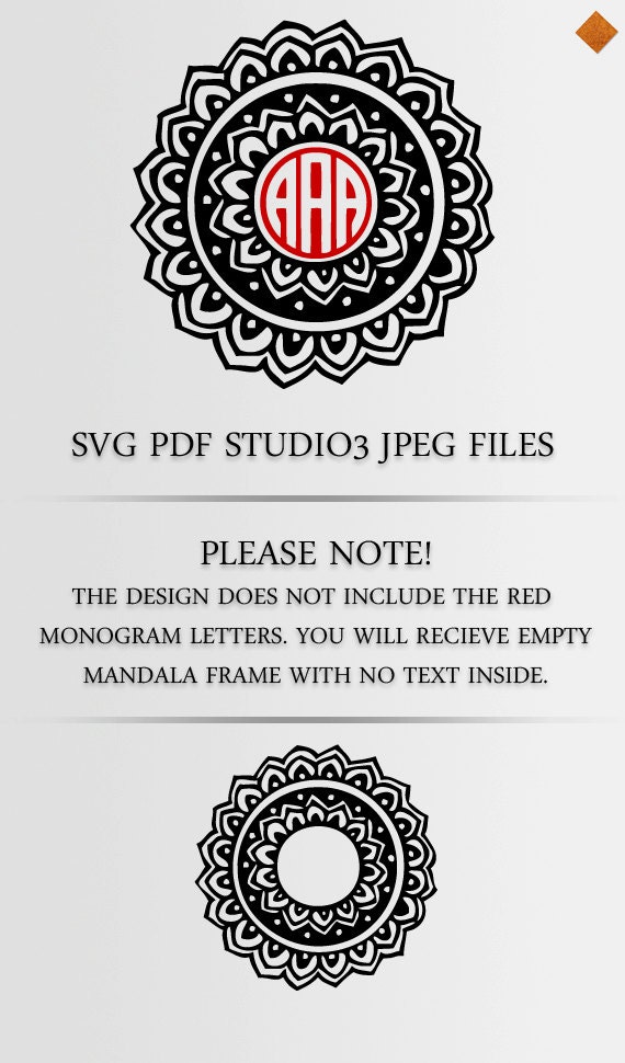 Download Mandala Monogram Design in SVG PDF Studio3 and Jpeg file ...