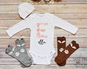 Personalized Baby Gift, Personalized Take Home Outfit, Baby Shower Gift, Baby Girl Clothes
