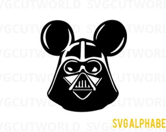 SVG, disney, star wars characters, star wars silhouettes, star war