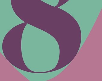No. 8 Numerical Poster