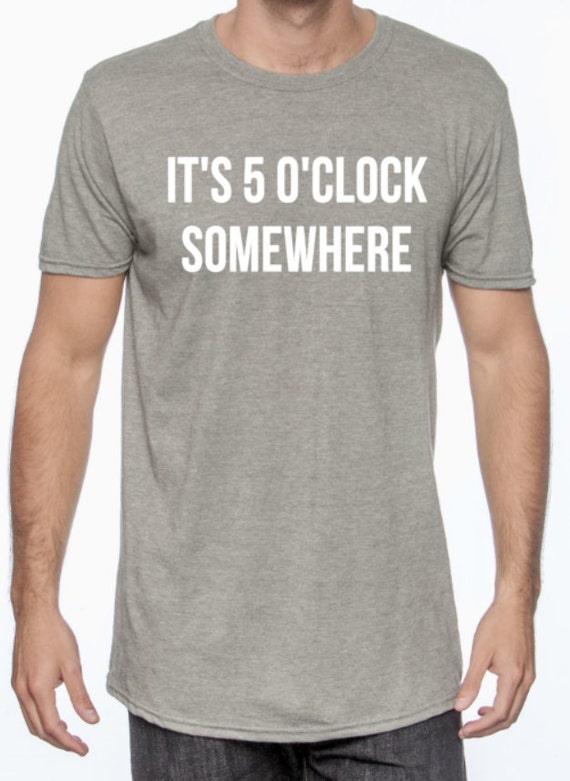 It's 5 o'clock Somewhere Unisex Shirt Heathered