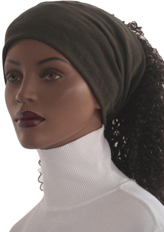 Loc A Loc Headband | dreadlock tube wide loc headband headcovering green brown pin Loc A Loc Headband | dreadlock tube wide loc headband headcovering green brown pin