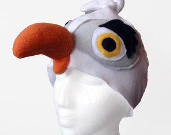Seagull Hat. Toddler to Adult. Ocean Bird, Fleece.