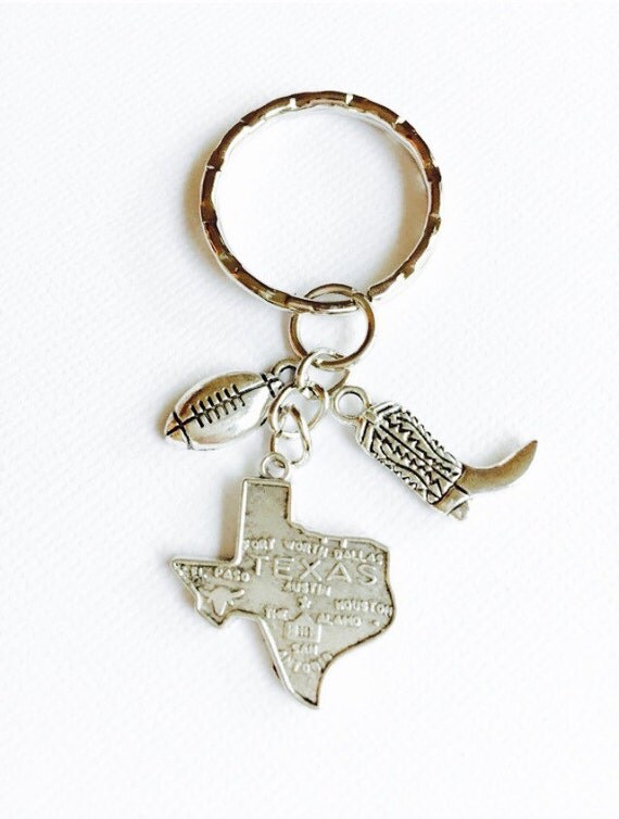 Texas Keychain Texas Forever Keychain Cowboy Gifts by girlygifts07