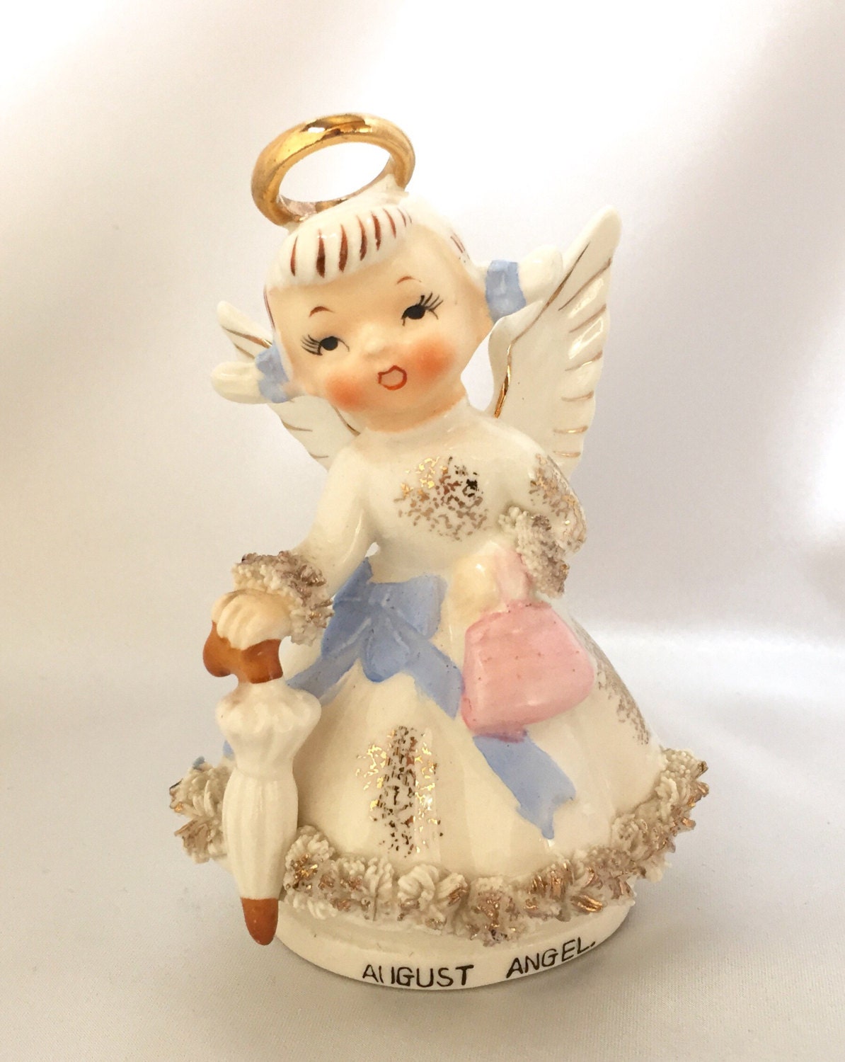 Vintage Lefton Japan August angel figurine