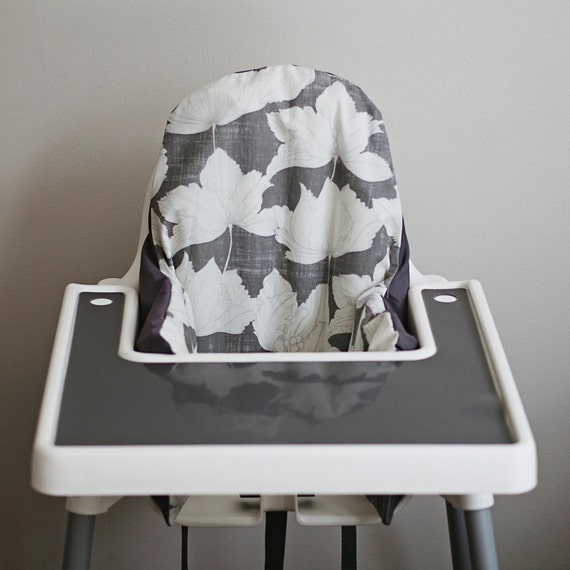 Grey Floral // IKEA Antilop Highchair Cover // High Chair