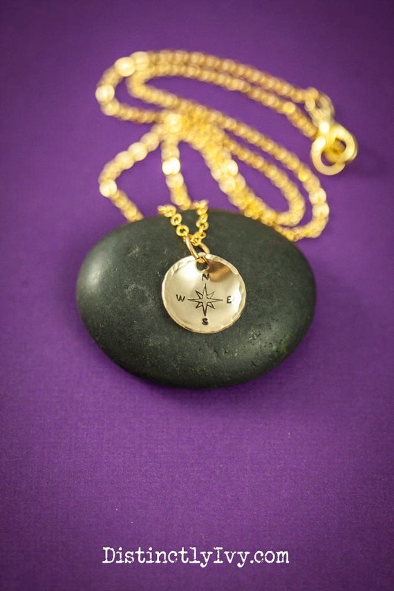 SALE Compass Necklace Compass Jewelry by DistinctlyIvy on Etsy