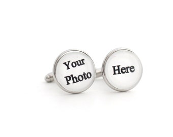Customized Cufflinks Photo Cufflinks Custom Cufflinks for men Logo Cuff links Picture Cufflink Art Cuff link Personalize Cufflink