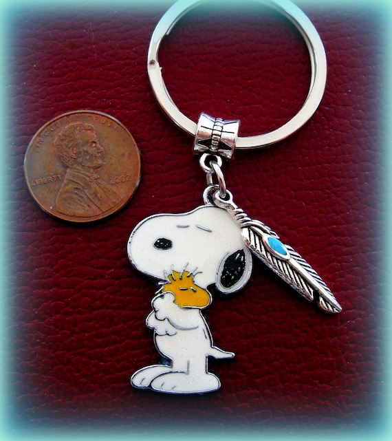 SNOOPY and WOODSTOCK PEANUT's Keychain Jewelry Snoopy