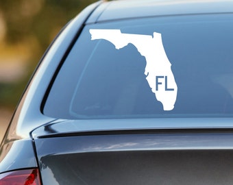 Florida Car Decal, State Decal, Florida Decal, Laptop Decal, Laptop Sticker, Car Sticker, Car Decal, Vinyl Decal, FL, Window Sticker, Home