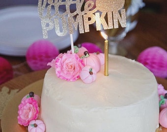 Little Pumpkin Birthday // Baby Shower // Fall // Cake Topper