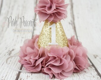 1st birthday hat, girls birthday hat, girl 2nd birthday hat, first birthday, first birthday hat, girls birthday headband, baby girl