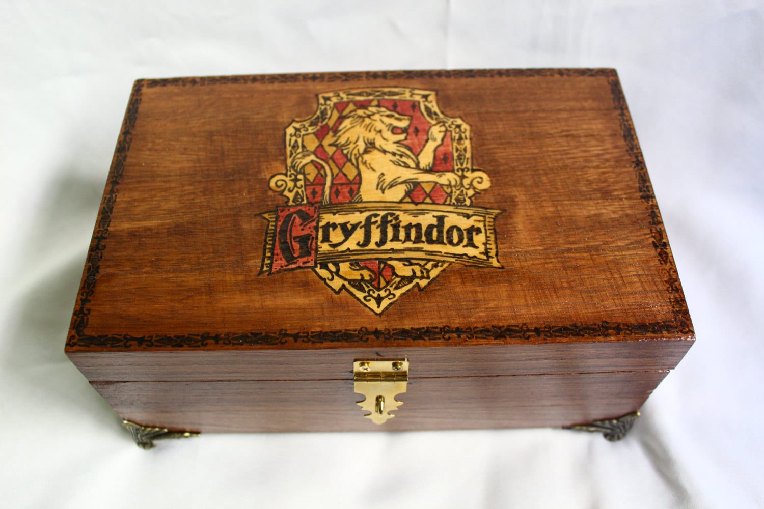 Gryffindor House Harry Potter Hogwarts Wooden Box