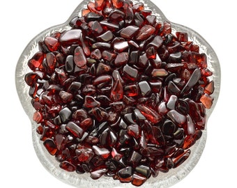 50 Mini GARNET Tumbled Stones Almandine Garnet " Red Wine " 10gm XXS Gemmy Tumbled Stones - Gem, Healing Crystal, Jewelry & Crafts #W2