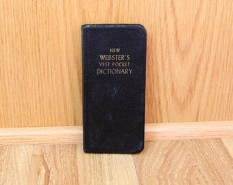 New Webster's Vest Pocket Dictionary - Vintage 1956