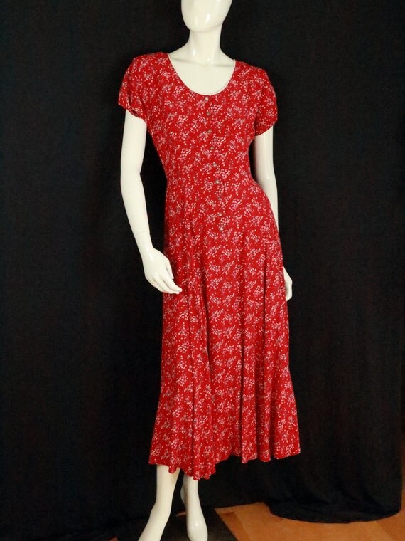 Rayon floral summer dresses Womens short sleeve romantic