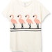 Womens Boho Vintage FLAMINGO Shirt Beach Ocean Trendy Shirt Tee Top Bohemian Vintage Retro Cotton Fashion Short Sleeve Tshirt S M L XL