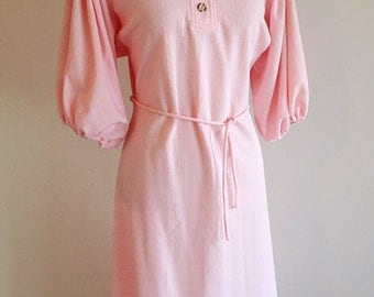 Vintage Pretty in Pink Shirt Dress