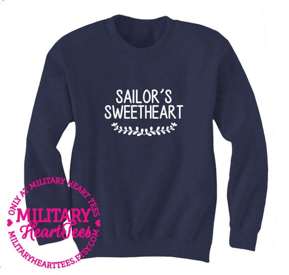 Custom Sailor's Sweetheart crewneck sweatshirt Navy