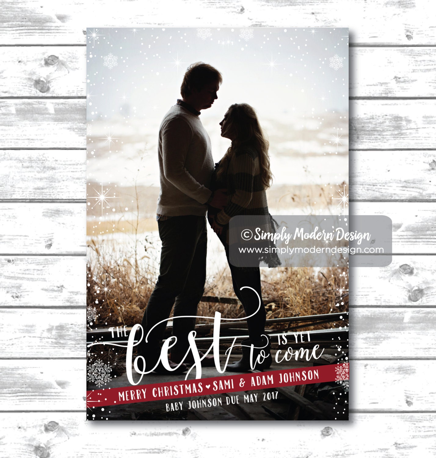 holiday pregnancy announcement christmas card pregnancy