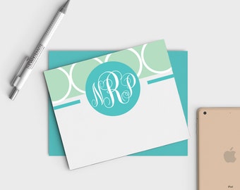 Custom Monogram Stationery - Monogrammed Notecards - Personal Stationery - Bridesmaid