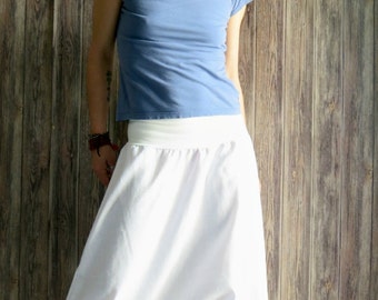 White linen pants for women, linen harem pants, yoga pants, white pants, drop crotch pants, yoga clothing, yoga wear, linen genie pants