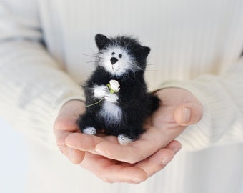 Grey cat home decor cat stuffed animal plush c