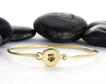 Tulip Jewelry, Flower Jewelry, Tulip, Gift For Her, Flower, Flower Bracelet, Spring Jewelry, Tulips, Tulip Charm, Tulip Bracelet, b248b