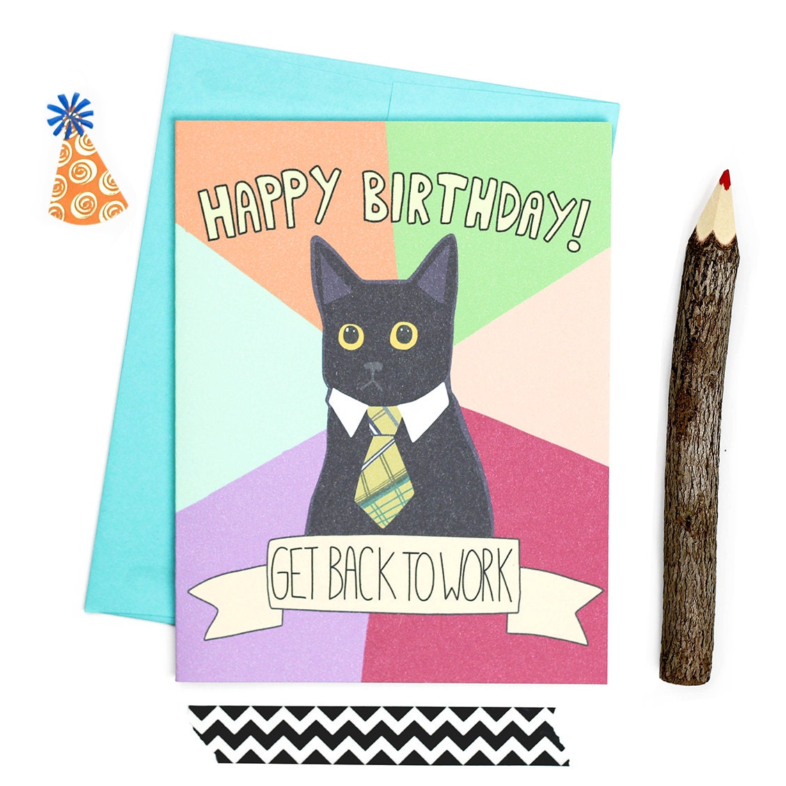 Funny Birthday Card Business Cat Meme Funny by TurtlesSoup