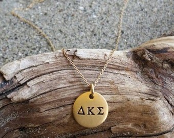 Greek Necklace, Greek, Letter, Necklace, Gold, Sorority Necklace