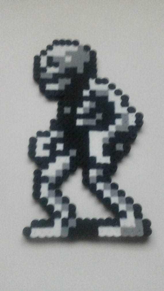 Skeleton from Castlevania Perler Bead Pixel Art