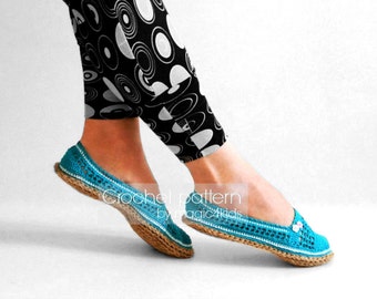 Crochet slip on slippers with jute rope solesslip by magic4kids
