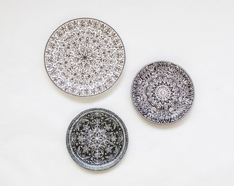 Decorative Wall Plates Set set of wall plates hand painted plates mandala plate Decorative Wall Plates Set set of wall plates hand painted plates mandala plate