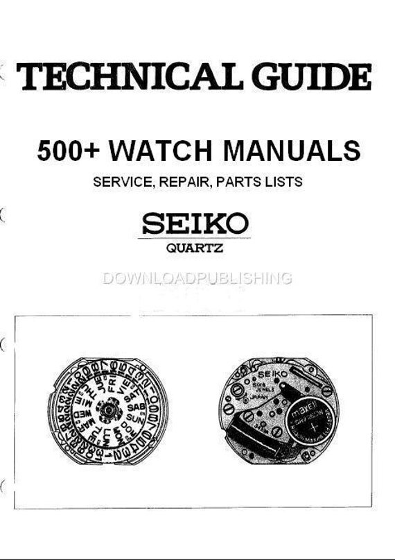 watch repair manual pdf download