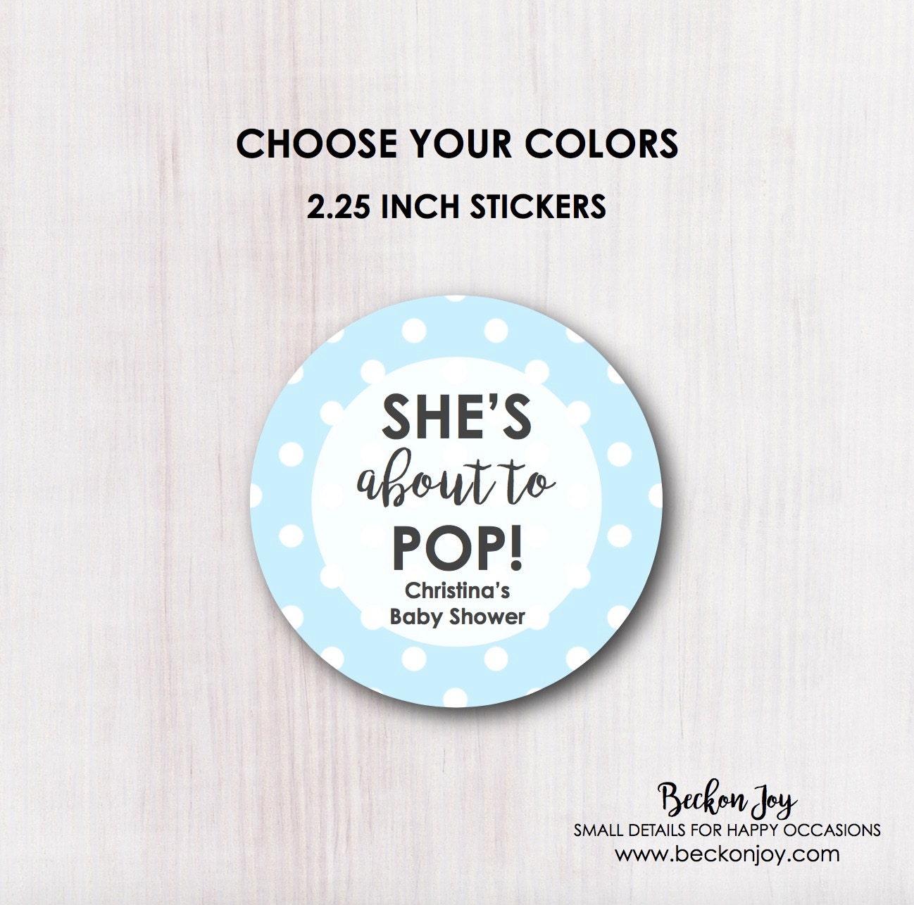 Printable She S About To Pop Labels