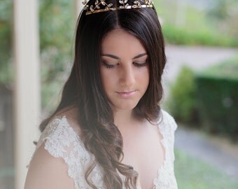 ESTELLE - Crown - Bridal headpiece, Bridal Crown, Bridal Tiara, Wedding Accessories, Wedding headpiece,