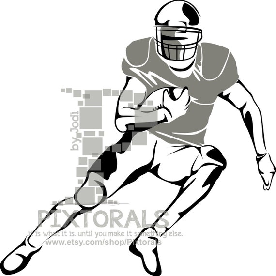 Football Player Vector EPS file as Vector and jpeg png