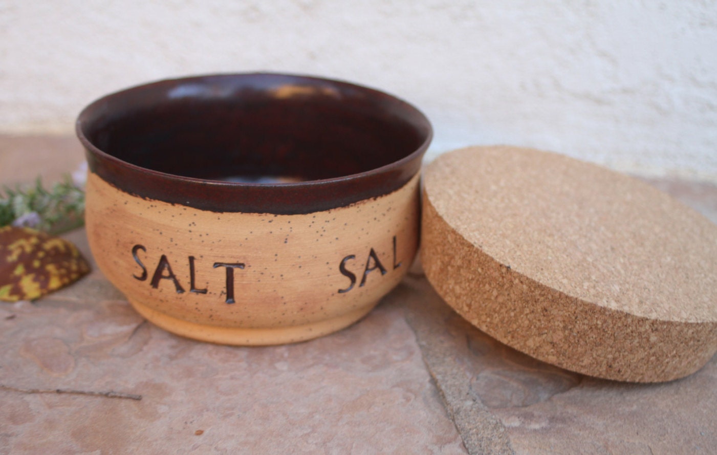 Salt Cellar Handmade Ceramic Salt Bowl By Manuelamarinoceramic