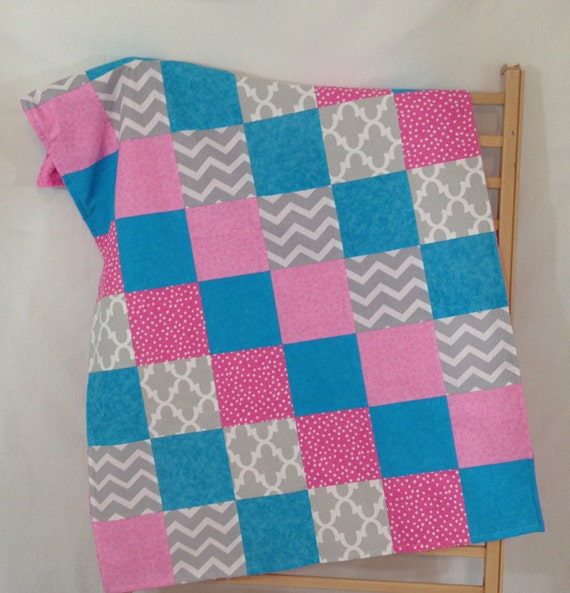 Baby Blanket Baby Quilt Patchwork Blanket by SewSweetBabyDesigns
