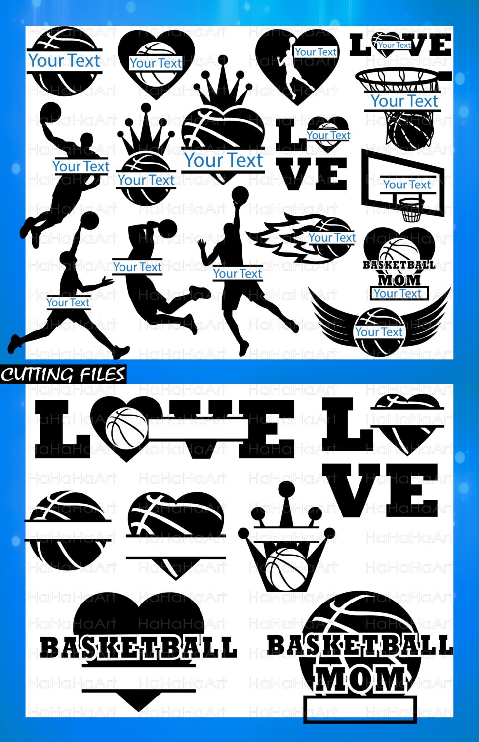 Download Split Basketball Monogram Cutting Files Svg Png Jpg Eps Dxf